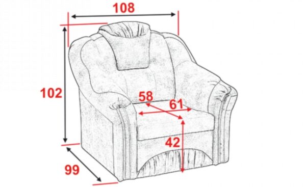 Кресло-Кровать «Вертус» по приемлемой цене в Украине, с доставкой. 6