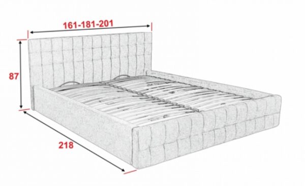 Кровать «Лаунж №2» Железный каркас, купить недорого в Украине. 2