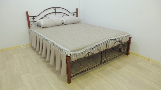 Кровать «Диана» на деревянных ногах, купить по приемлемой цене. 6