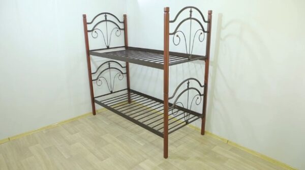 Купить кровать «Диана» 2 яруса на деревянных ногах, по низкой цене. 2