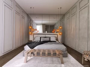 Дизайн спальни 14,12,2021 - №0026 - Bedroom design - mebeltops.com