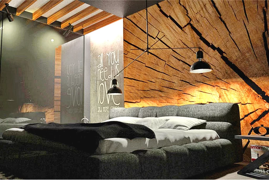 интерьер черной комнаты 15.01.22 №0008 - black room interior mebeltops.com
