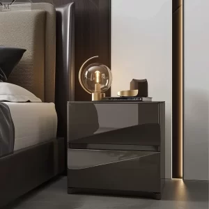 Прикроватные тумбы - Bedside table with a glossy finish style raw st ee ca fb af fd _1 - 15.01.24 №0007 - mebeltops.com