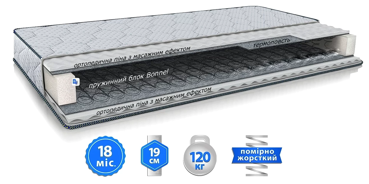 Матрас FREEDOM BONNEL (ФРИДОМ БОНЕЛЬ) - фото товара украинского мебельного магазина mebeltops.com 1