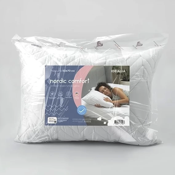 Подушка IDEIA NORDIC COMFORT+ (НОРДИК КОМФОРТ) + на молнии - фото товара украинского мебельного магазина mebeltops.com 8