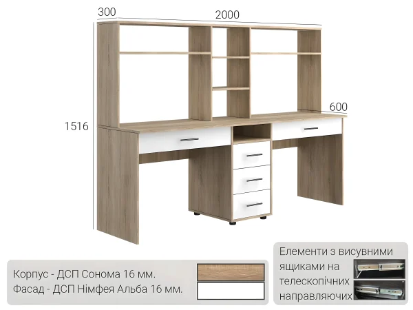 Стол КС-02 2 №02 - купить в Украине на сайте mebeltops.com