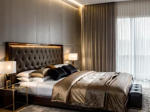 Стильные спальни 2025 года №003 mebeltops.com