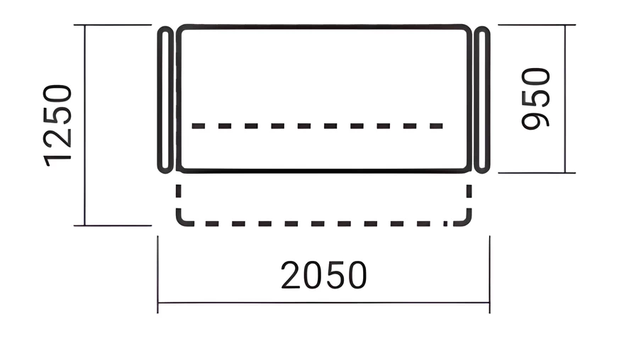 Прямой диван Книжка МБ (мягкий бок) 2025 №02 - товар mebeltops.com