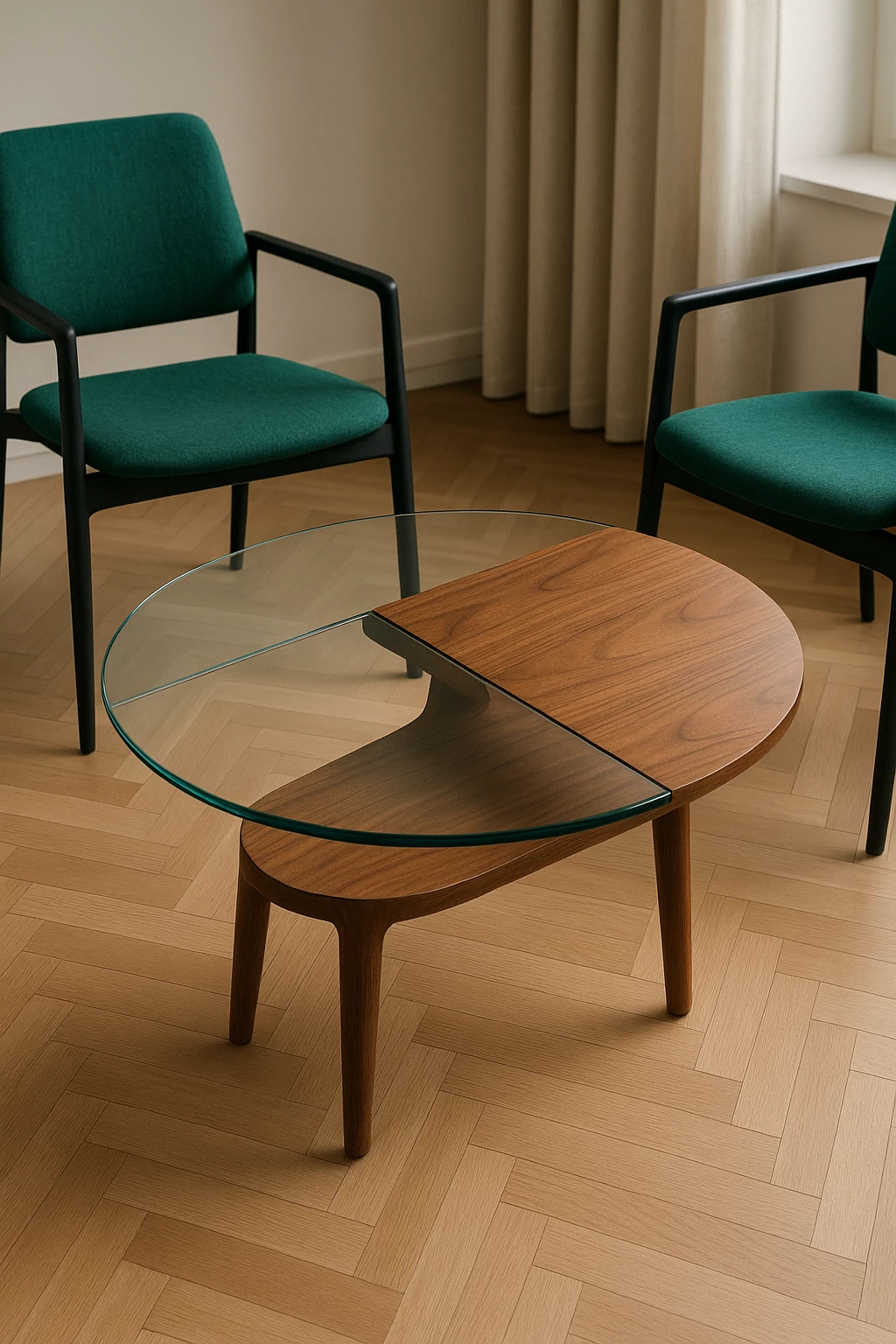 Асимметричный кофейный столик №021 журнальный столик фото mebeltops.com