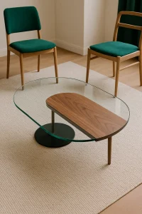 Асимметричный кофейный столик №022 журнальный столик фото mebeltops.com