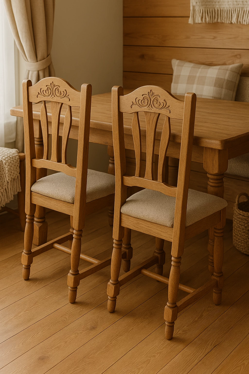 Деревенские стулья и стол №001 mebeltops.com 2025