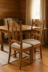 Деревенские стулья и стол №002 mebeltops.com 2025