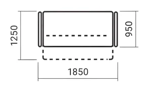 Прямой диван Калипсо №02 - товар mebeltops.com