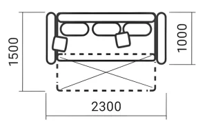 Прямой диван Шабо №02 - товар mebeltops.com