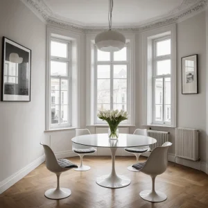 Обеденные столы в интерьере №0030 - для статьи 2025 mebeltops.com