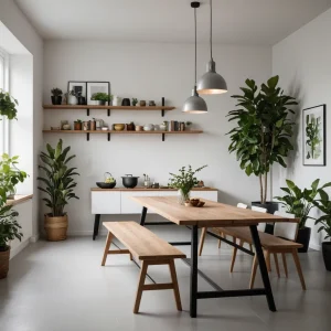 Обеденные столы в интерьере №0036 - для статьи 2025 mebeltops.com