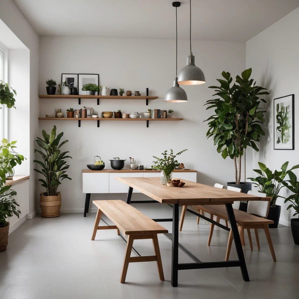 Обеденные столы в интерьере №0036 - для статьи 2025 mebeltops.com