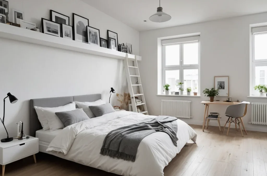 Белые антресоли: уход и стиль