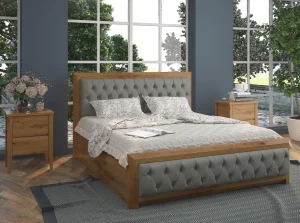 Кровать с мягким изголовьем Барселона Люкс