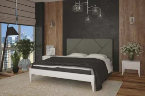 Кровать с мягким изголовьем Нью-Йорк