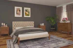 Кровать с мягким изголовьем Венеция