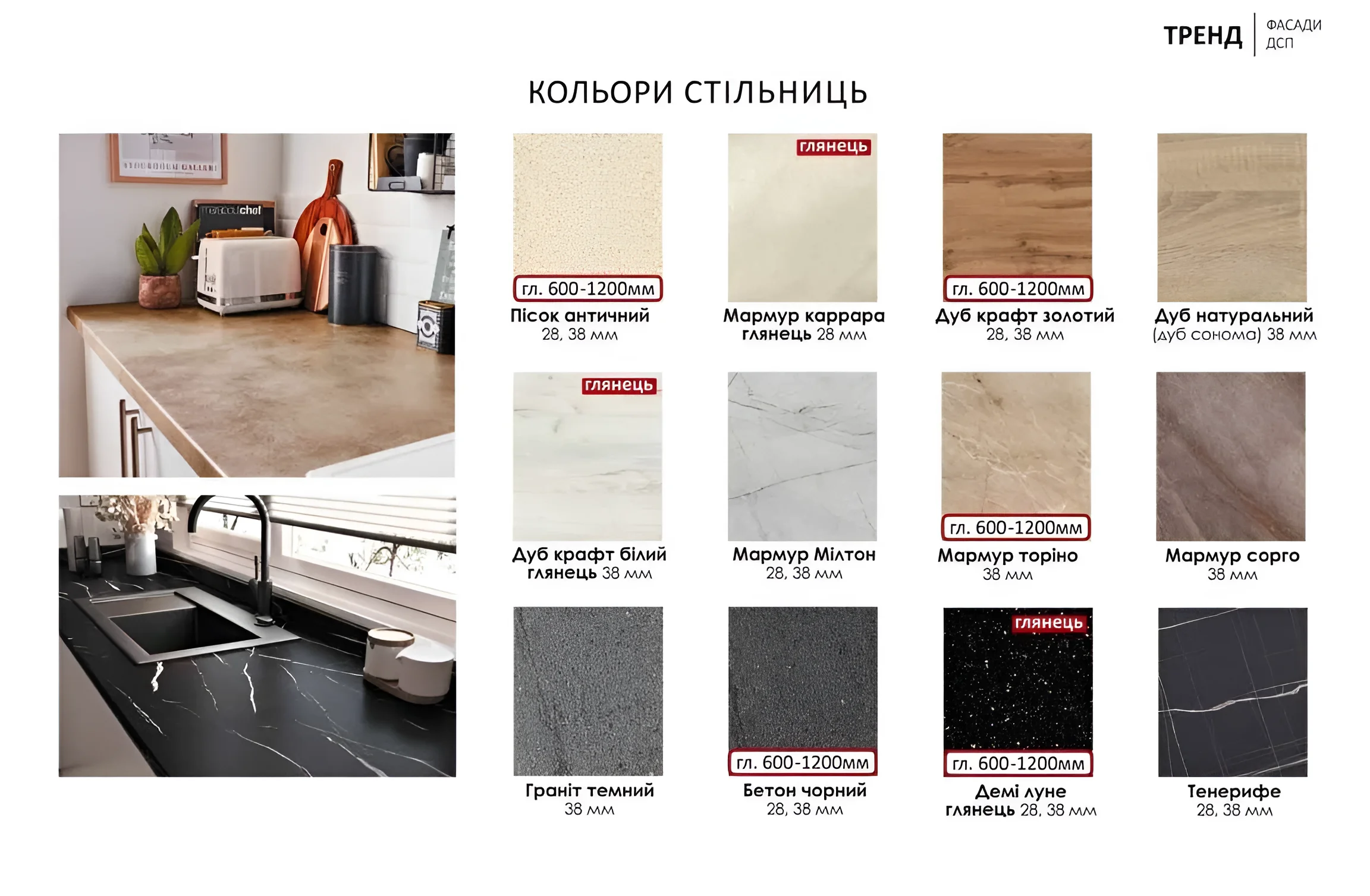 Кухня Лофт 3,6 метра с островом, фасады из крашеного МДФ в цвете дуб золотой и титан, современный дизайн интерьера.