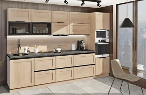 Кухня Престиж 3,2 метра в цвете Дуб сонома: современный дизайн, функциональность и стильное решение для вашей кухни. MebelTops.