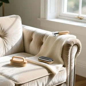 Уход за велюровым диваном и овчиной: инструменты для чистки и расчесывания мягкой мебели