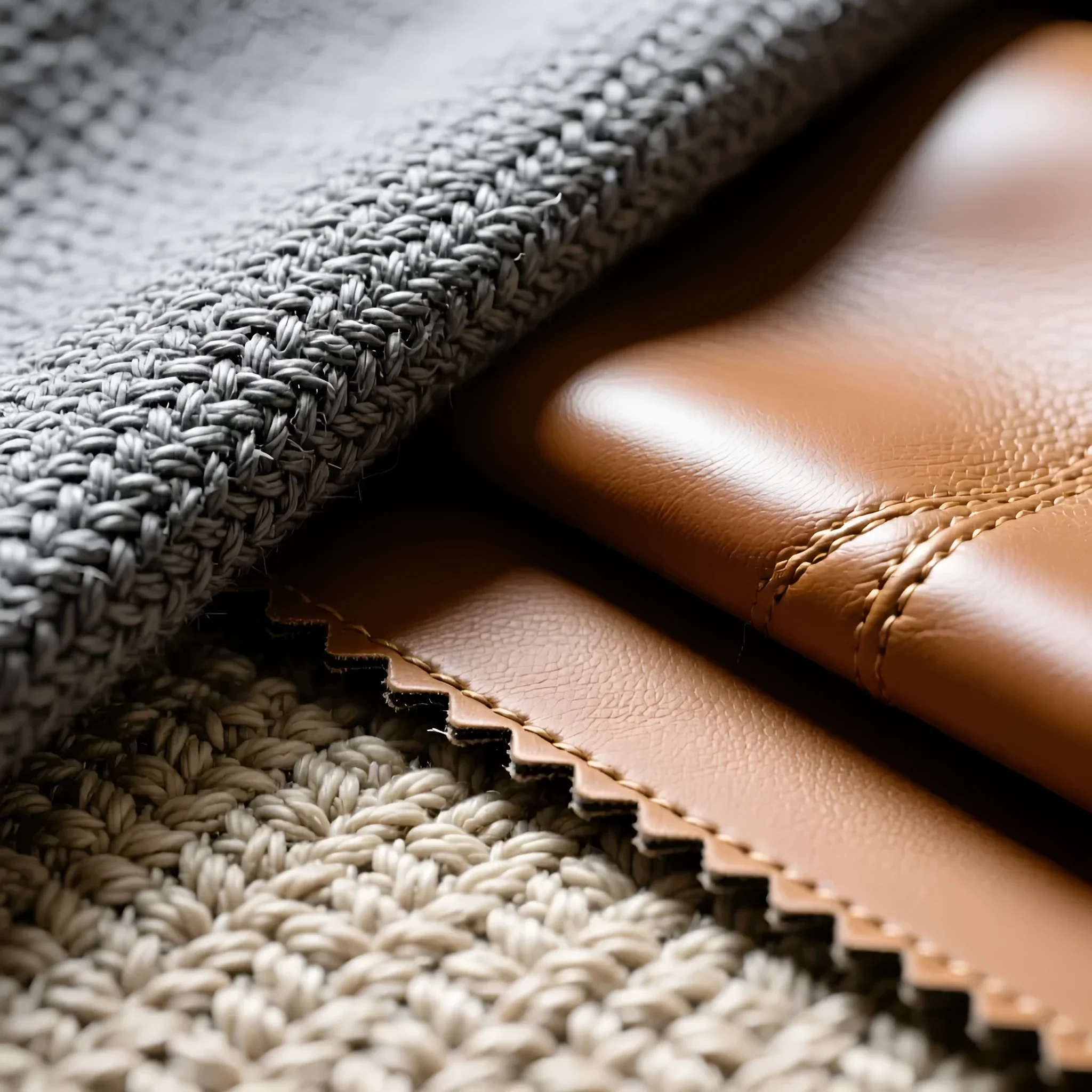 Изображение раздела 'материалы обивки: гид по тканям, коже и их практическим особенностям' в статье про Как выбрать идеальный диван: полное руководство по