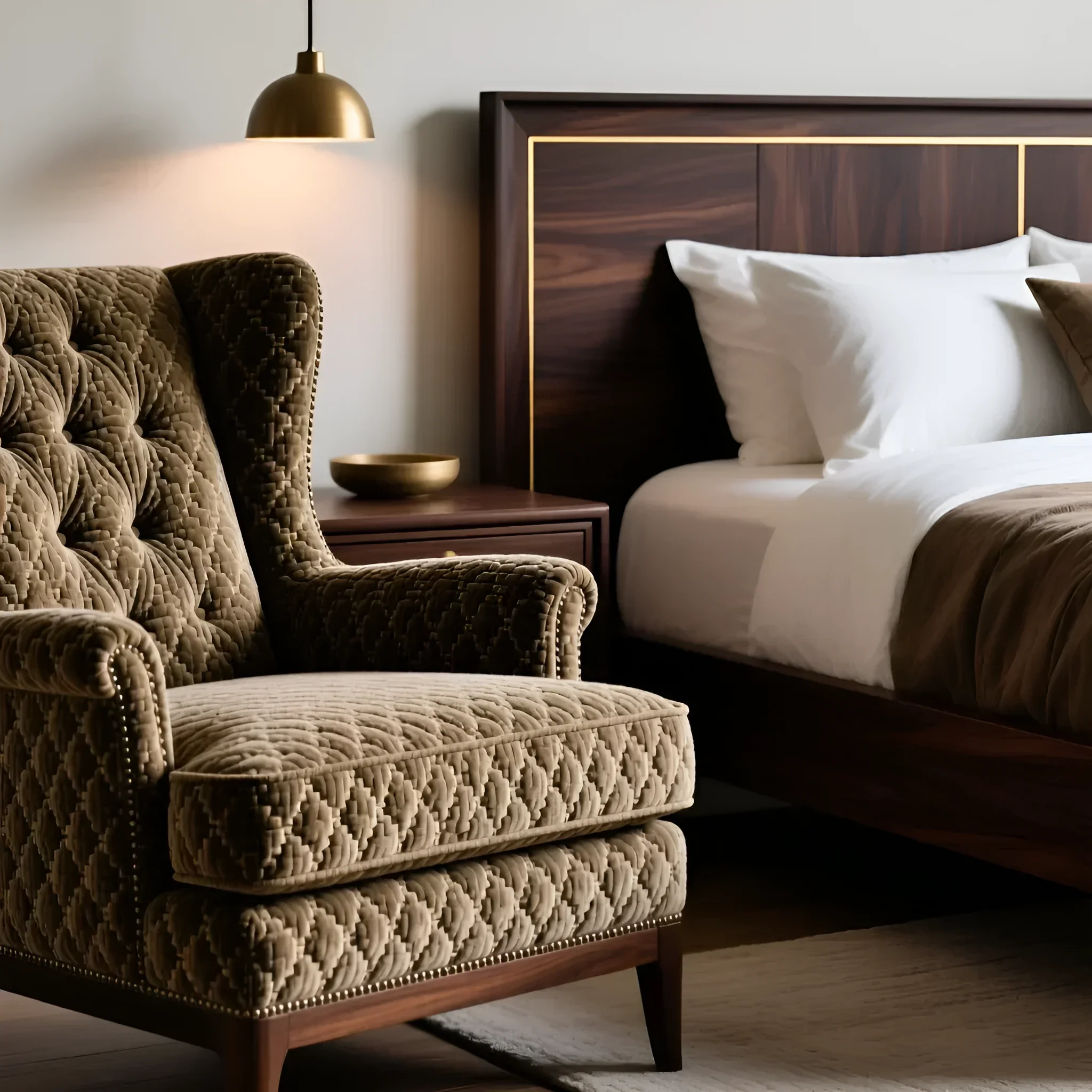 Bild des Abschnitts 'Materialien und Oberflächen: Was ist im Jahr 2026 in Schlafzimmern angesagt?' im Artikel über Trends 2026: Die angesagtesten Schlafzimmermöbel