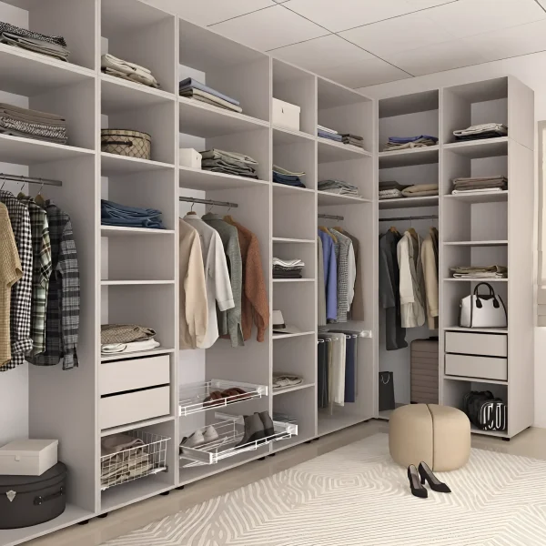Garderobe Flex aus Spanplatte Kaschmir für das Schlafzimmer
