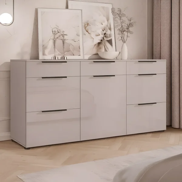 Large Flex 1.5 m Chest of Drawers, Chipboard Toffee Facade for Toys