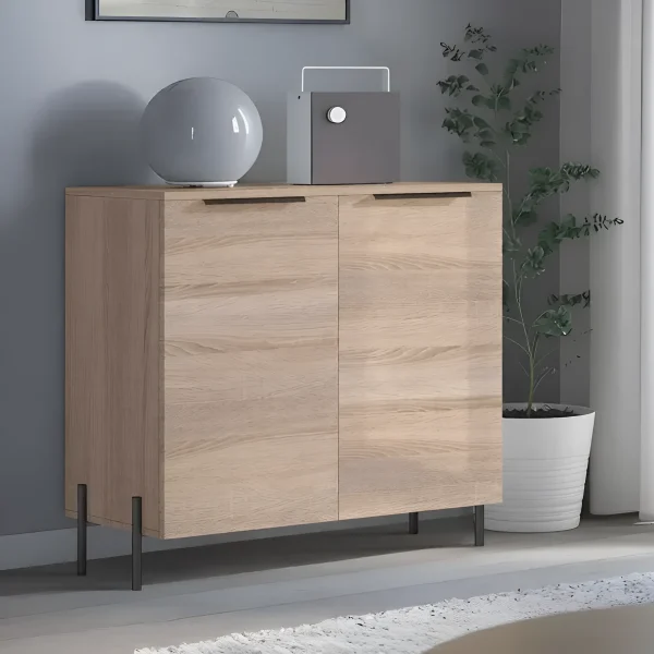 Flex 0.8 Meter Chest of Drawers, Chipboard Facade, Sonoma Oak for Office