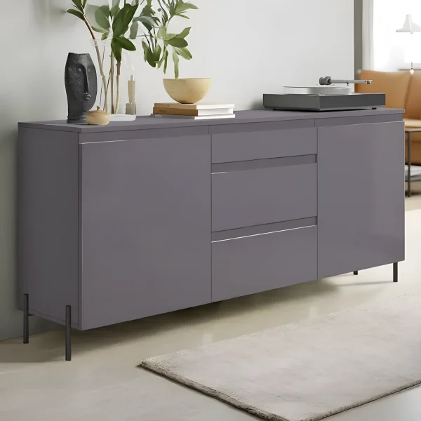 Комод-тумба Flex 1,5 м з МДФ фасадами Графіт до зали
