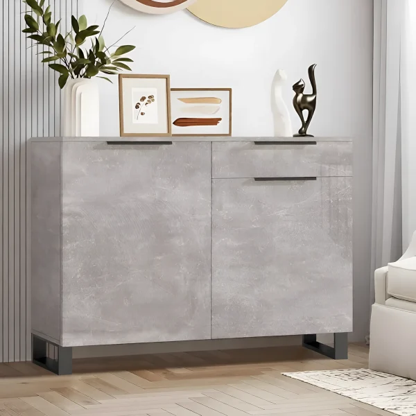 Modern Chest of Drawers Flex 1200 mm Light Concrete for Makeup