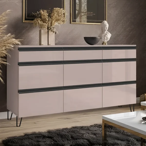 Современный комод Flex 150 см с ДСП фасадами Тоффи в комнату.