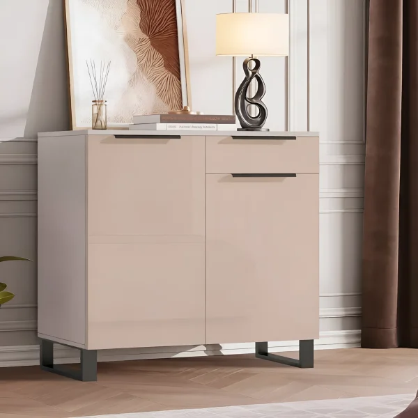 Kombinierte Kommode Flex 0,8m mit MDF-Fronten in Cappuccino für Schuhe