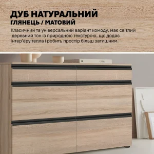 Тумба с ящиками Флекс 1 м, ДСП фасад Дуб сонома, идеальное решение для спальни, современный дизайн.