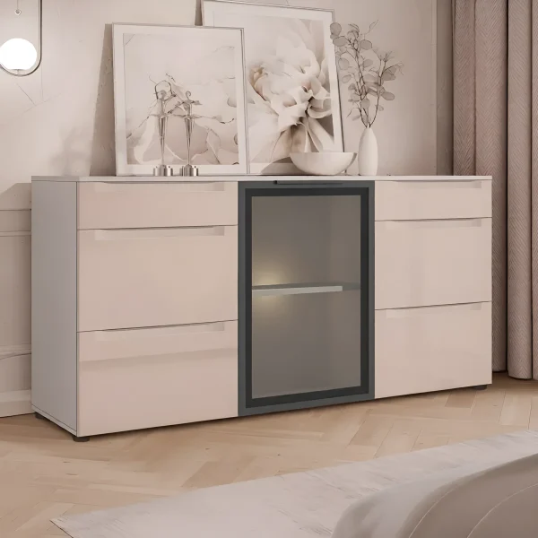 Комод для речей Flex 1.5 метра МДФ фасад Капучино у вітальню