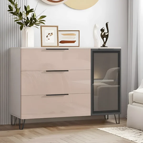 Flex Chest of Drawers 1.2m MDF Facade Cappuccino for Hallway