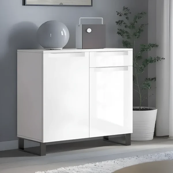 Kommode Flex 0,8 m MDF Front Weiß für Schuhe