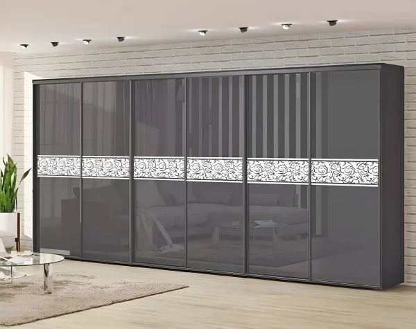 Sliding Wardrobe 4.8 meters "Model 2" six-door anthracite