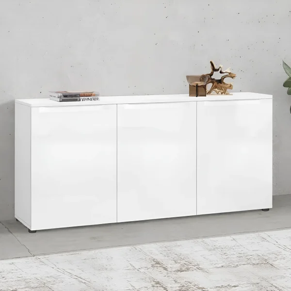 Light Flex 1.5m Chest of Drawers made of Painted MDF White for the Living Room