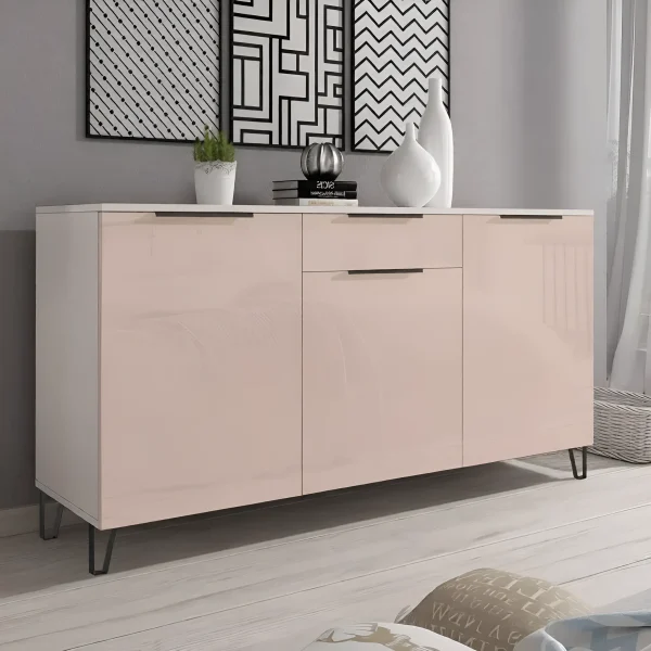 Flex Pedestal Cabinet 1500 mm MDF Cappuccino Facade for Shoes