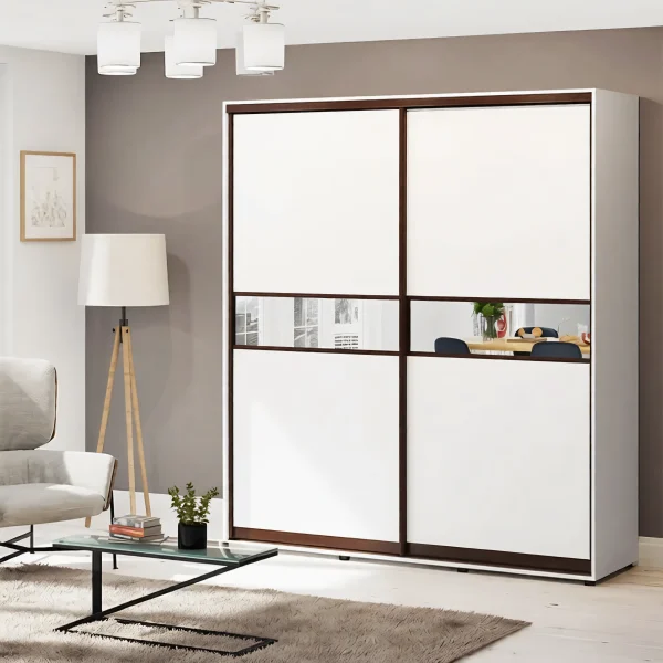 Sliding Wardrobe 150 cm "Model 2" Two-Door White