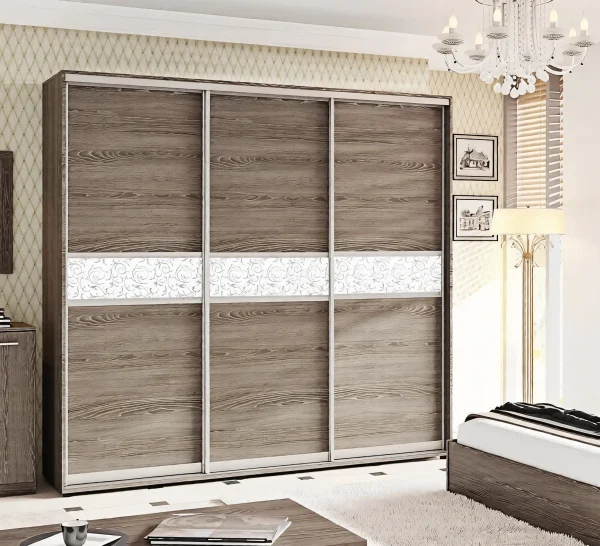 3-door Wardrobe 2.3m Truffle Oak