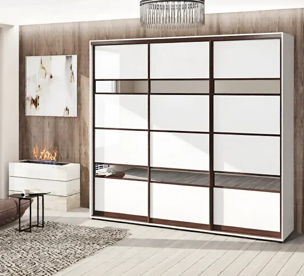 2.5-meter Sliding Wardrobe "Model 5" Three-door Light