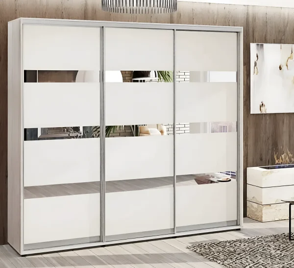 Sliding Wardrobe 2.6 m "Model 4" 3-door white