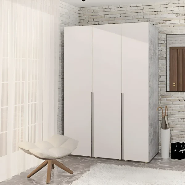 Flex 1.4m Chipboard Wardrobe with Cashmere Front for Hallway