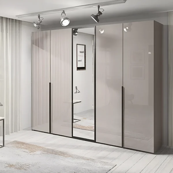 Ready-made Flex wardrobe 2.2 meters chipboard Cashmere facade 5 doors